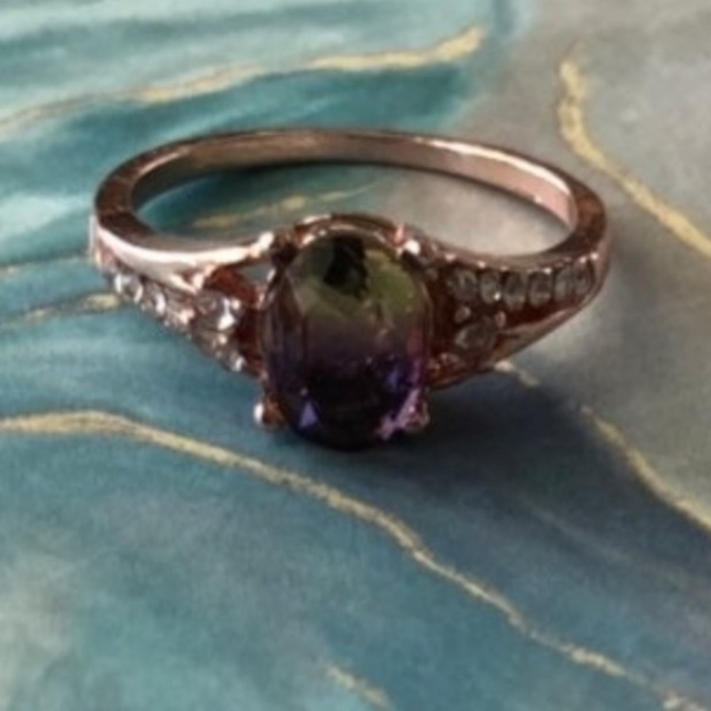 ROSE GOLD W/ AMETRINE Two/Tone COLOR RING - Picture 3 of 8